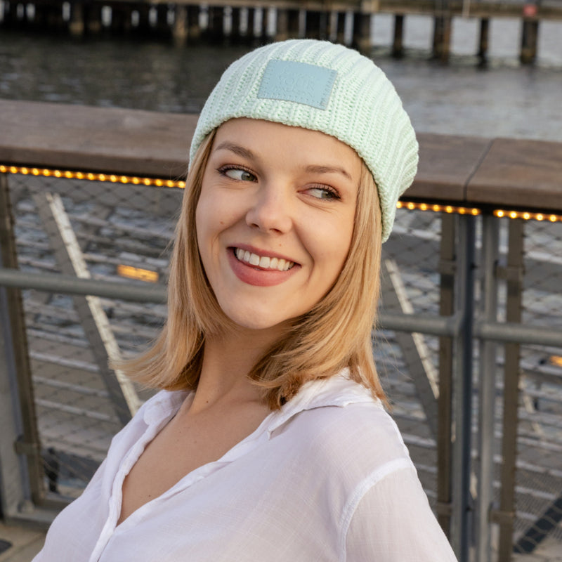 Seafoam Monochrome Beanie