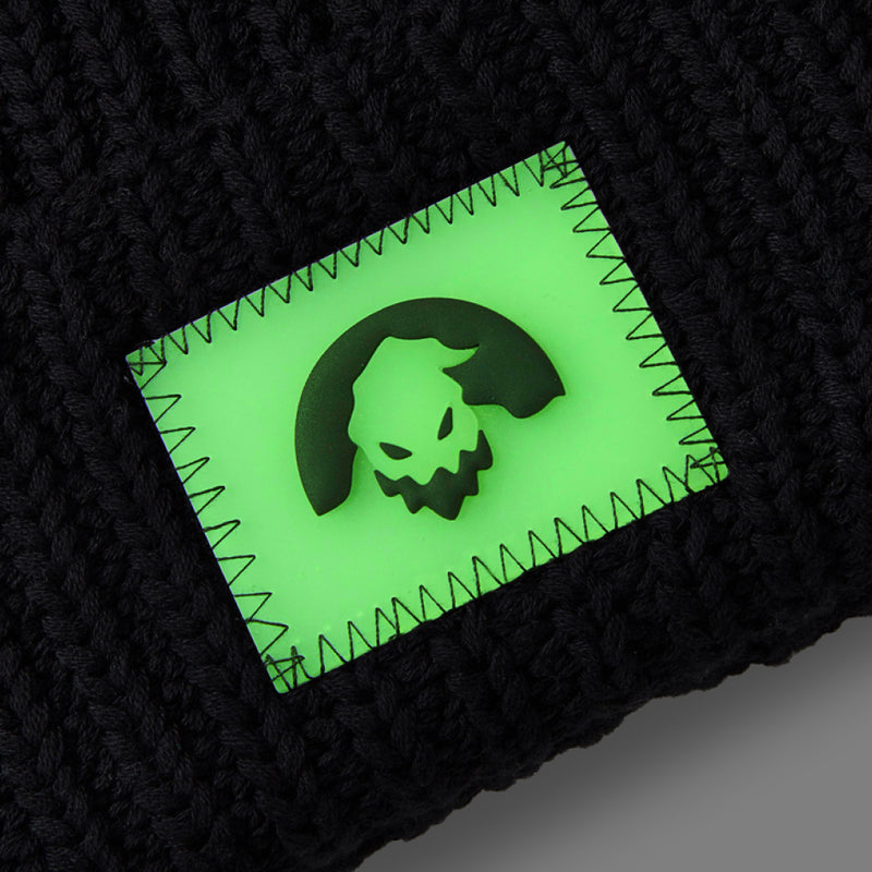 Disney's Oogie Boogie Glow-In-The-Dark Patch Pom Beanie