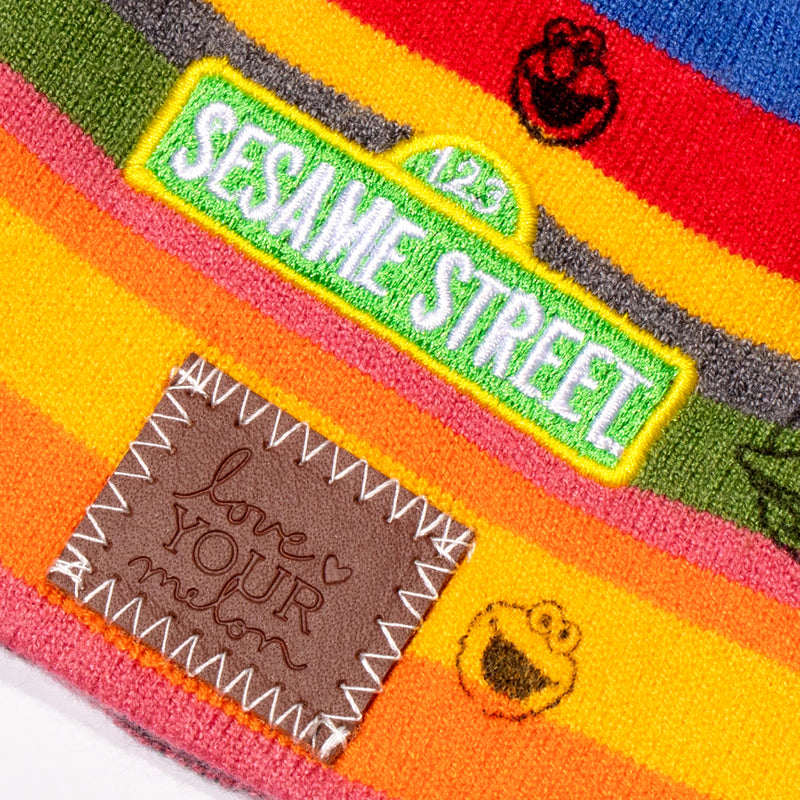 Sesame Street Baby Top Knot Beanie