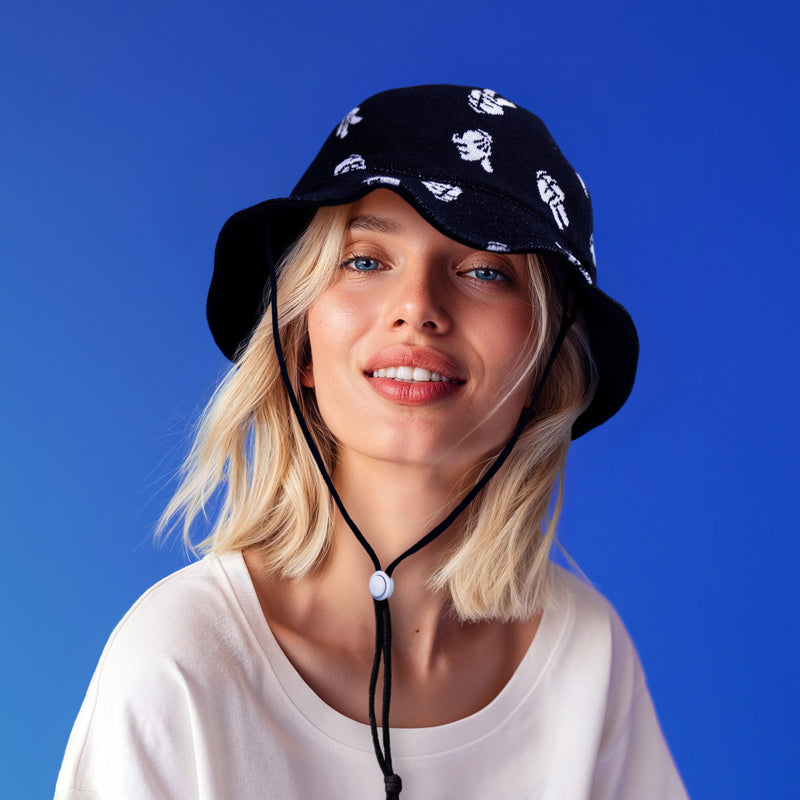 Black Mickey Mouse Reversible Bucket Hat