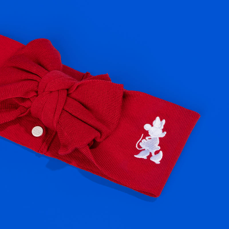 Kids Red Minnie Mouse Bow Headband