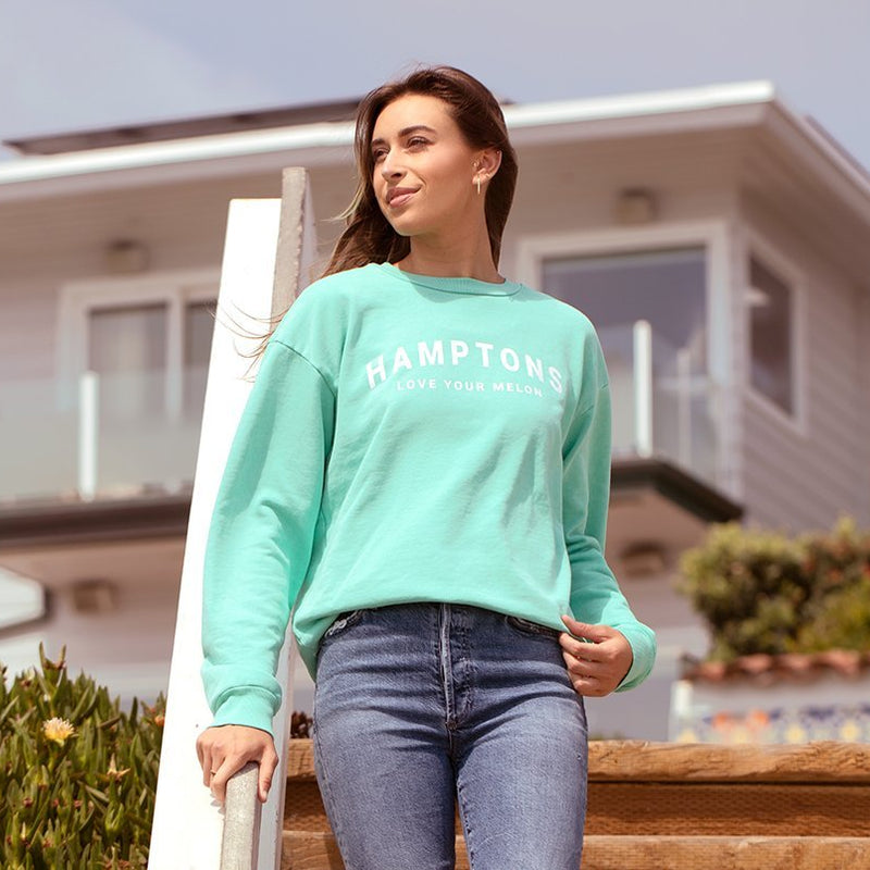 Hamptons Mint Crew Sweatshirt