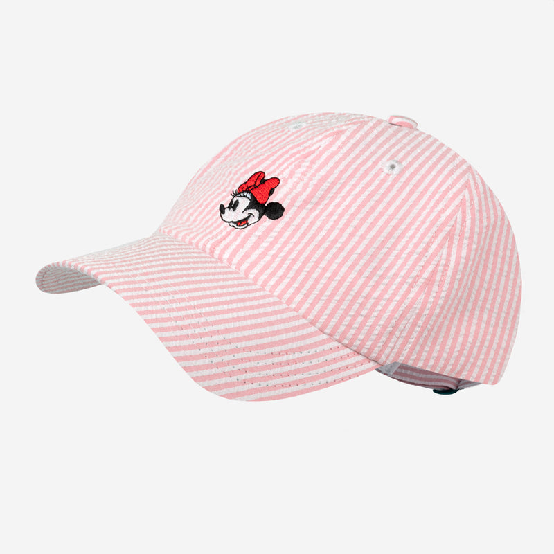Minnie Mouse Pink Seersucker Cap
