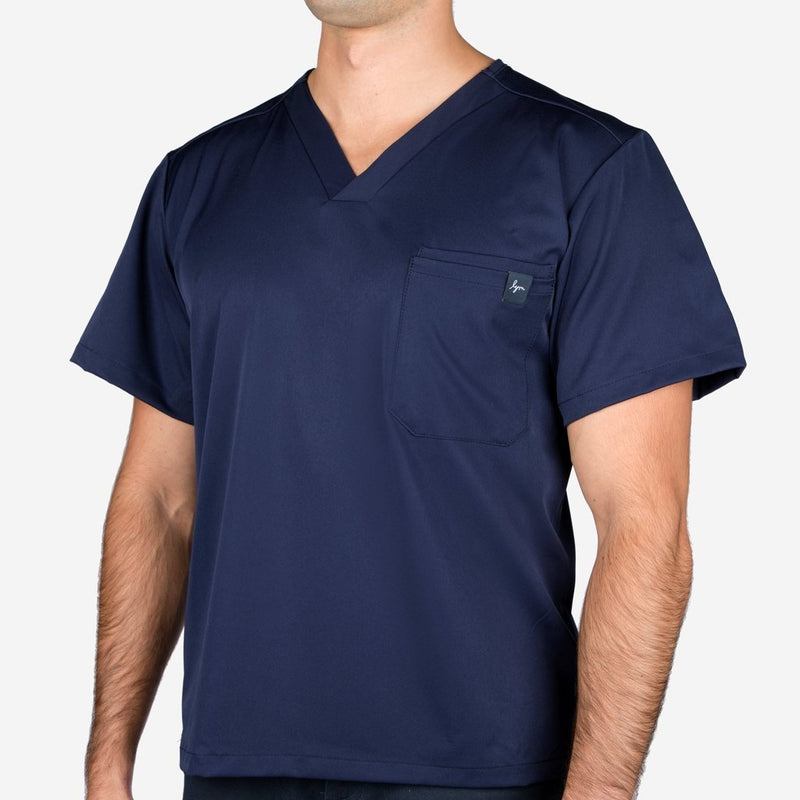 Navy Mens Scrub Top-Apparel-Love Your Melon