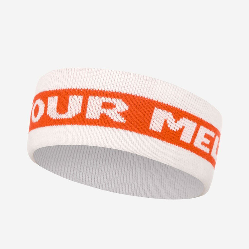 Orange and White Headband