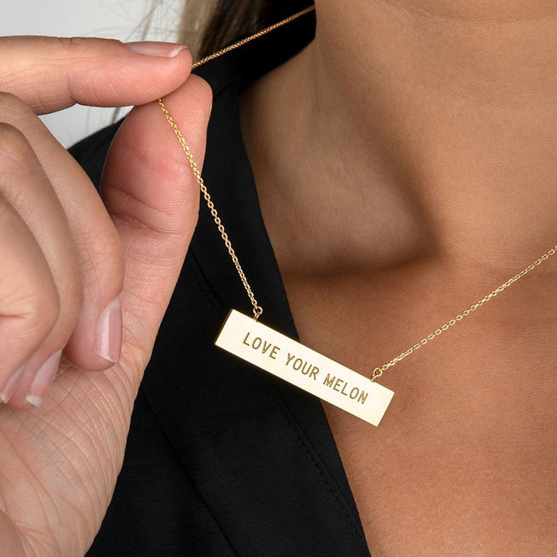 Love Your Melon Bar Necklace-Love Your Melon